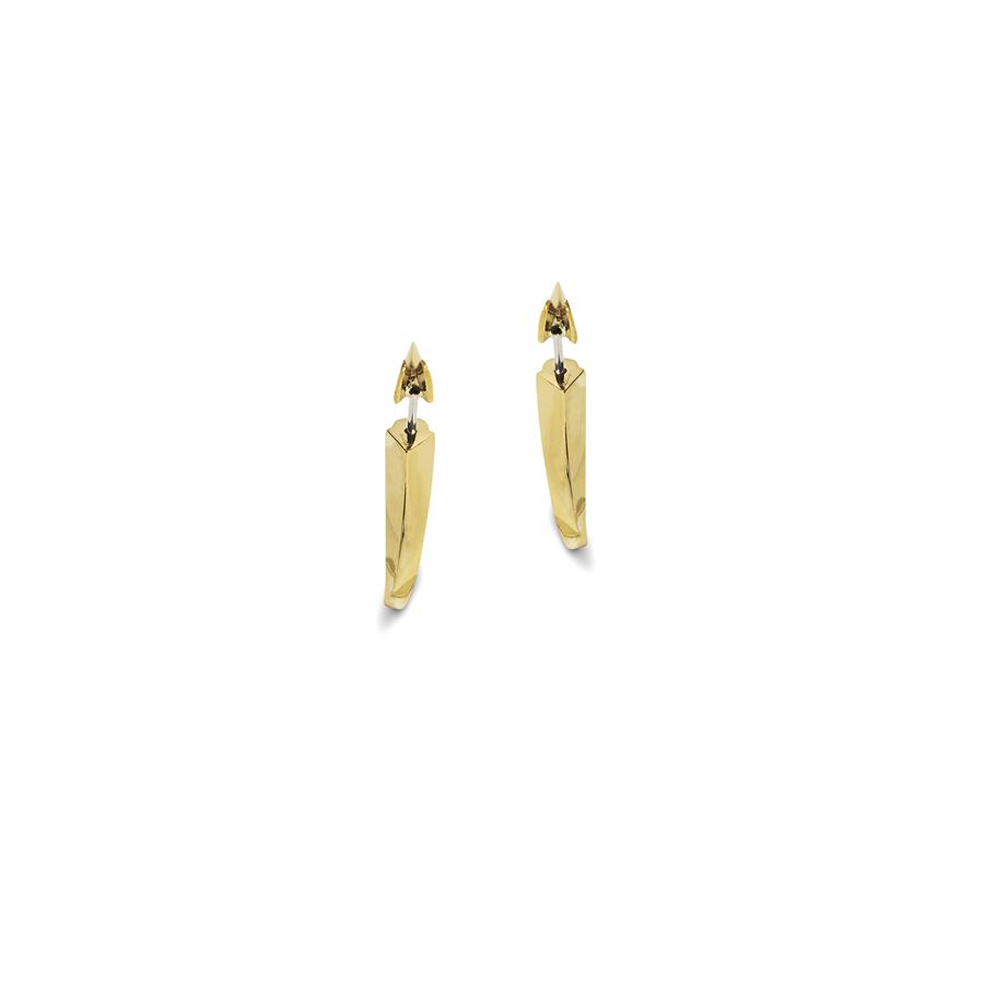 Yellow gold Front|back xs Hooks UNCINI | OR F/R XSAU18G